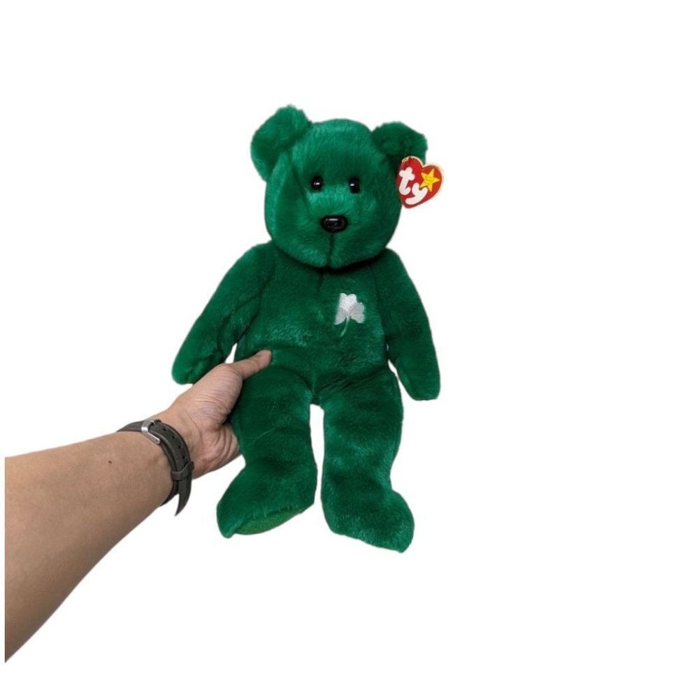 Ty Buddies Erin Beanie Buddies Green Bear St Patricks Day Stuffed Animal Toy 15"